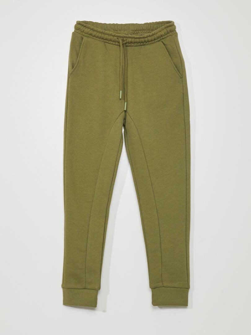 Calça de moletom francesa com costuras - verde