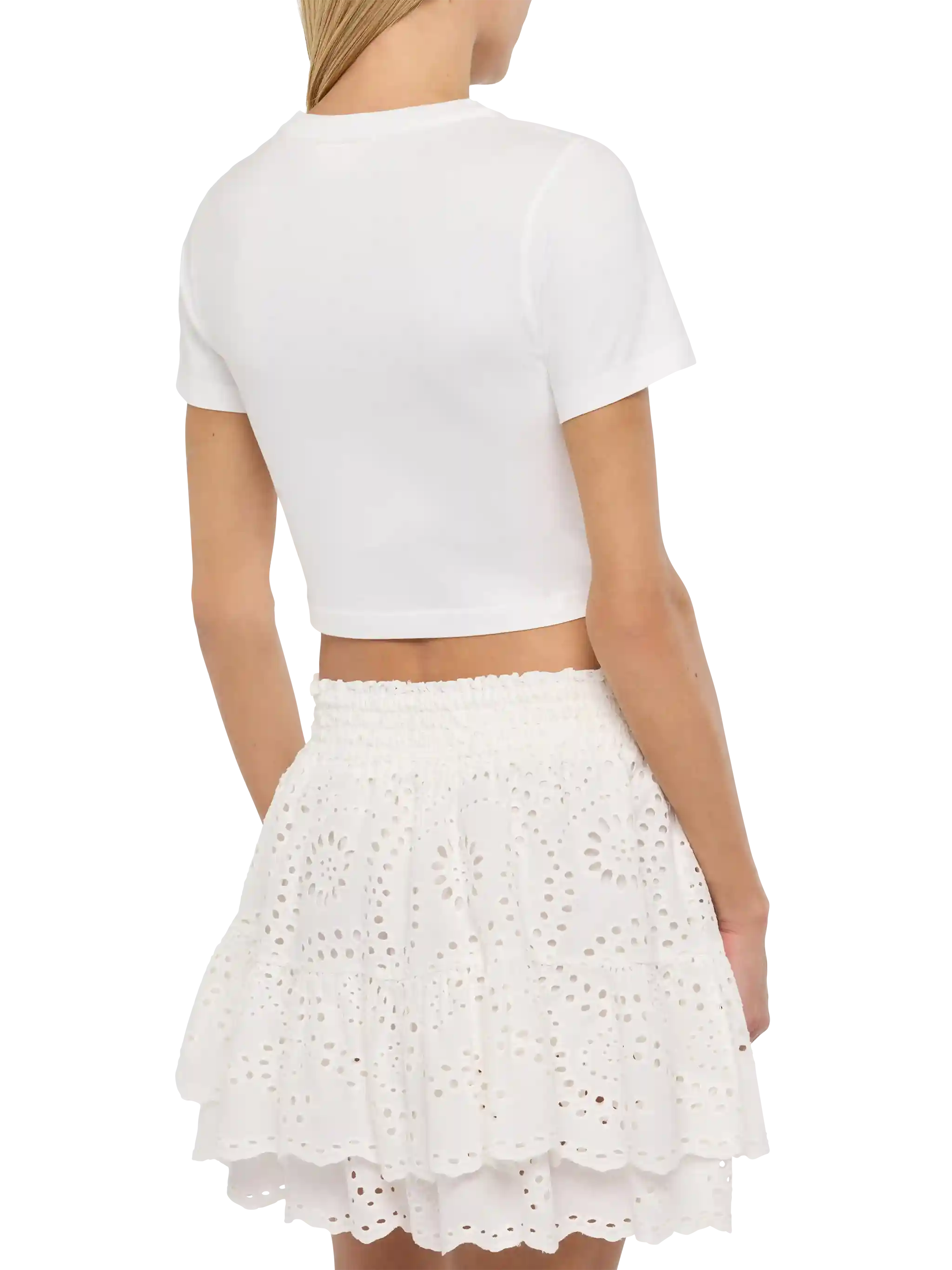 Gossip & Shopping Nives geborduurd katoenen T-shirt