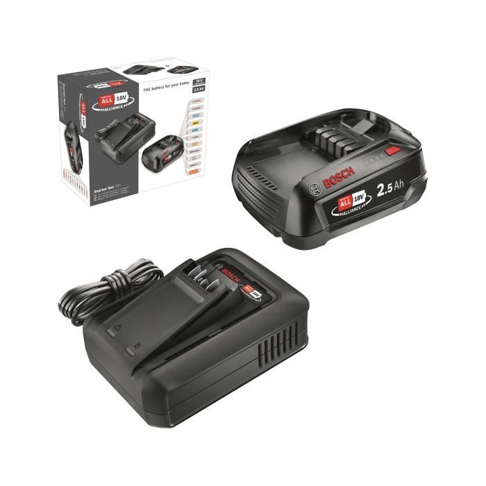 18V 2.5 Ah Battery Pack + AL 18V-44 charger - Bosch - POWER FOR ALL 18V