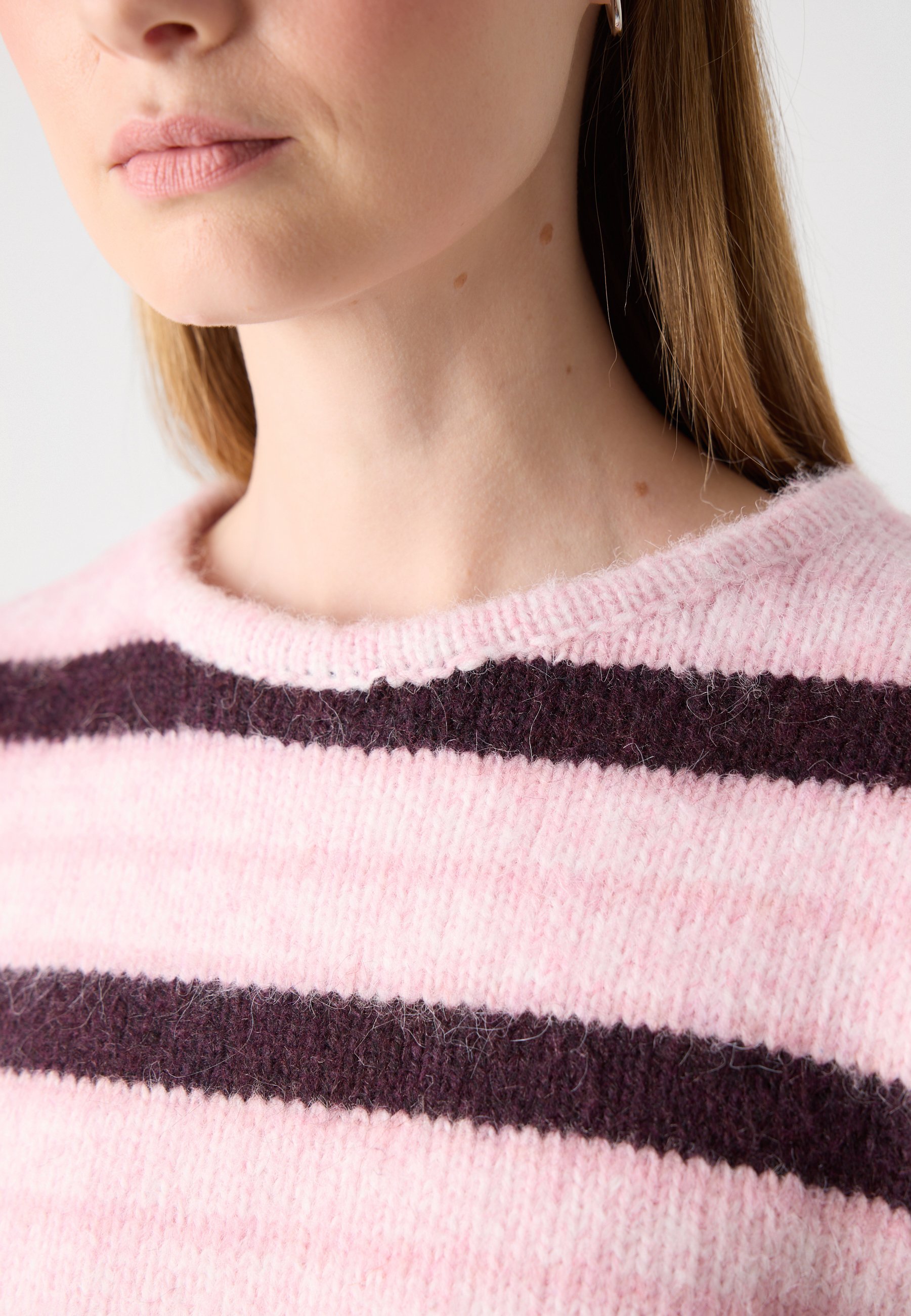 Lindex SWEATER LOLLIE - Neule - light dusty pink