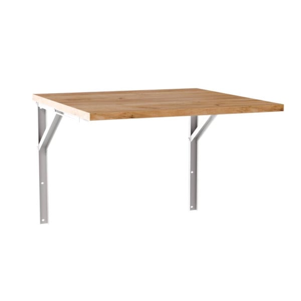 KOLM Stół rozkładany ścienny FLIP 68x68 cm Dąb Craft