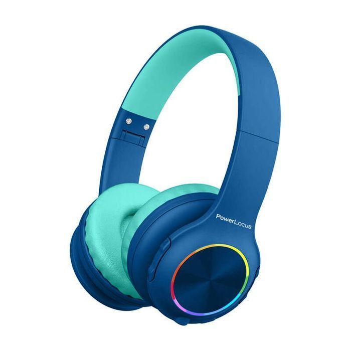 Children's Headphones - POWERLOCUS - PLED - Bluetooth - 30-Hour Battery Life - Built-in Microphone