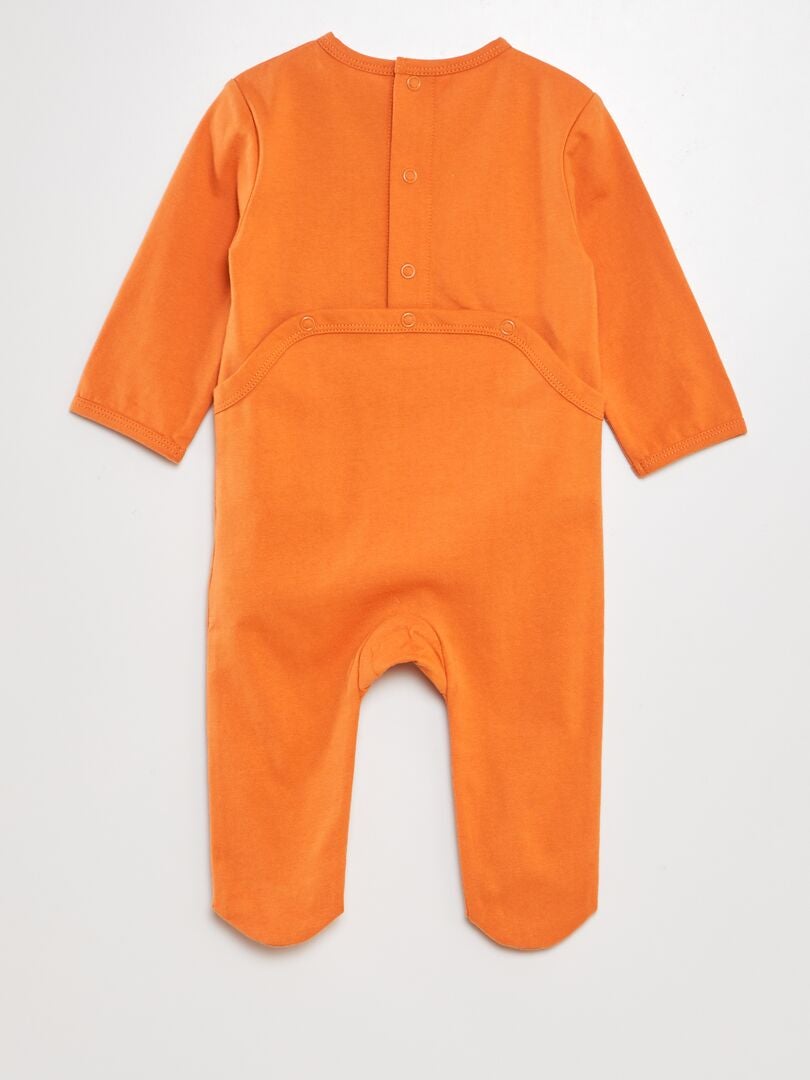 Barboteuse en coton - ORANGE