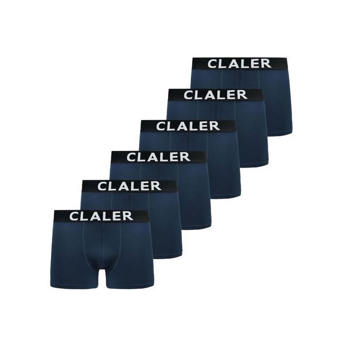Calzoncillos bóxer para hombre - Paquete de 6 - Algodón transpirable - Cintura elástica - Bolsillo ergonómico XXL