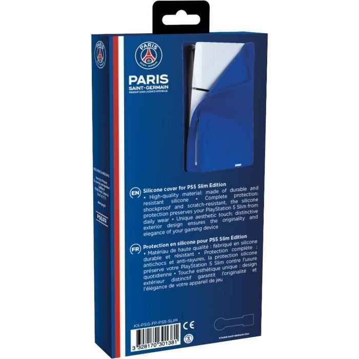 Cover protettiva - KONIX - PSG - PS5 Slim - Silicone - Antiurto - Antigraffio - Blu