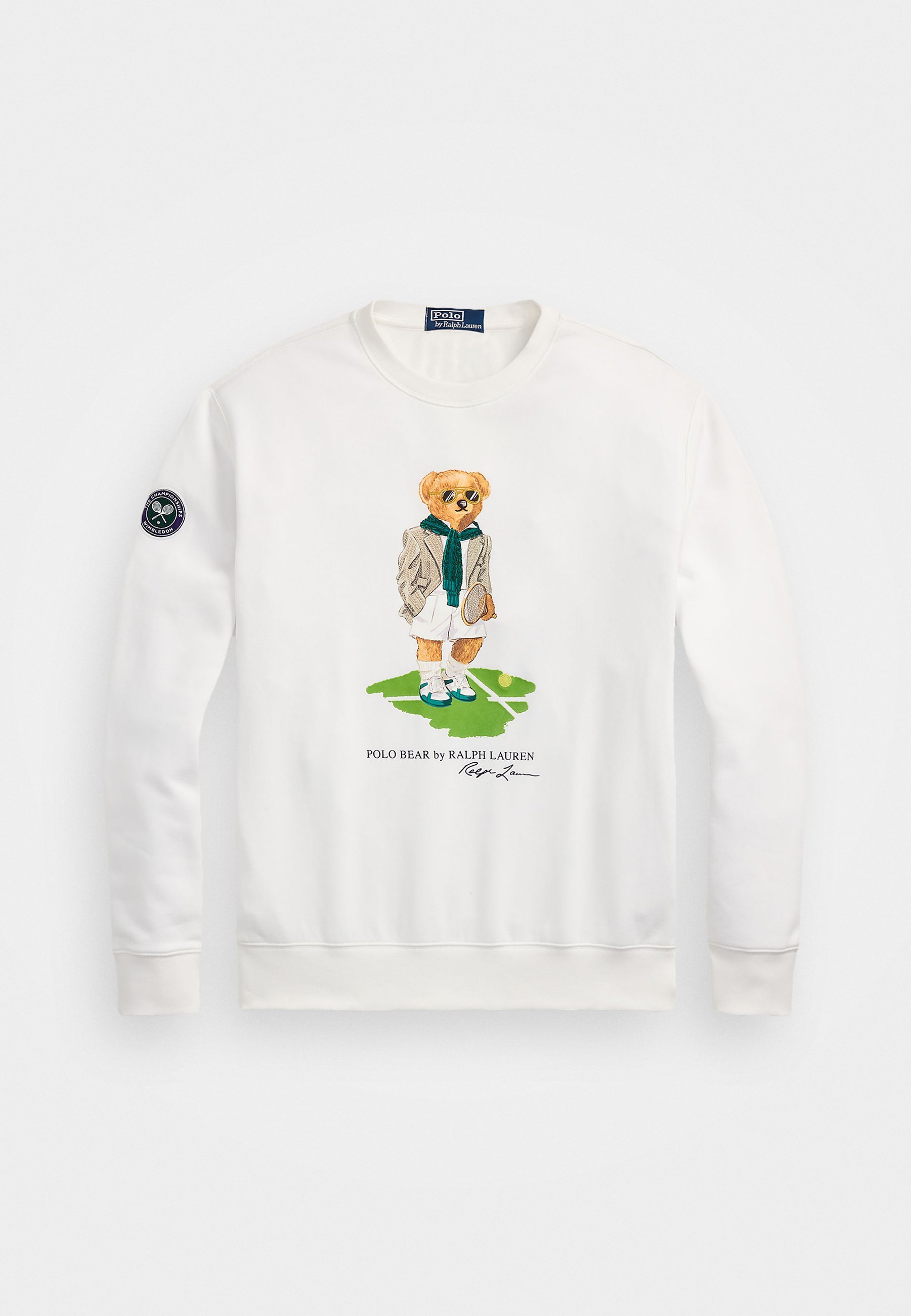 Felpa unisex Polo Ralph Lauren WIMBLEDON POLO BEAR - Felpa - bianco ceramica