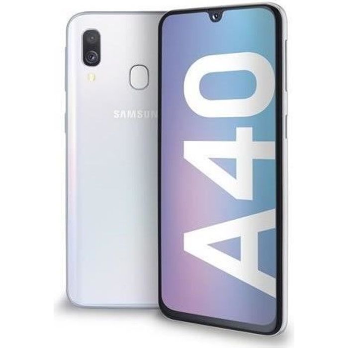SAMSUNG Galaxy A40 - Doble SIM, 64 GB, Blanco