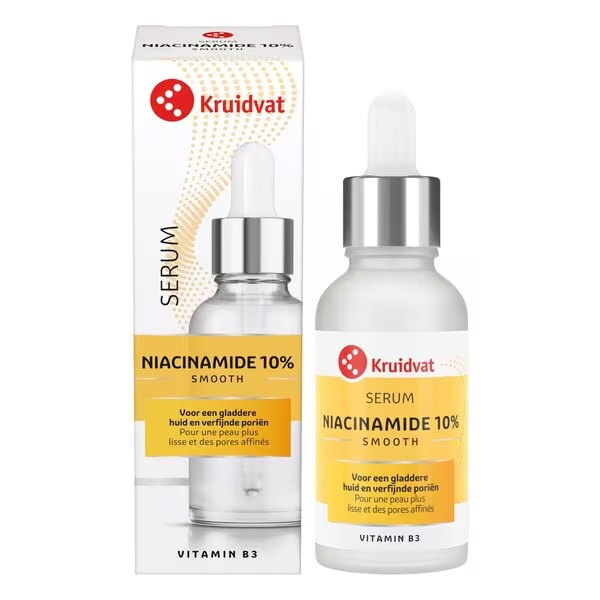 Kruidvat Smooth niacinamīda 10% serums<br>30ml, visiem ādas tipiem