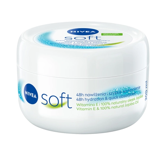 NIVEA Soft intensywnie nawilżający krem do twarzy, ciała i dłoni 300 ml