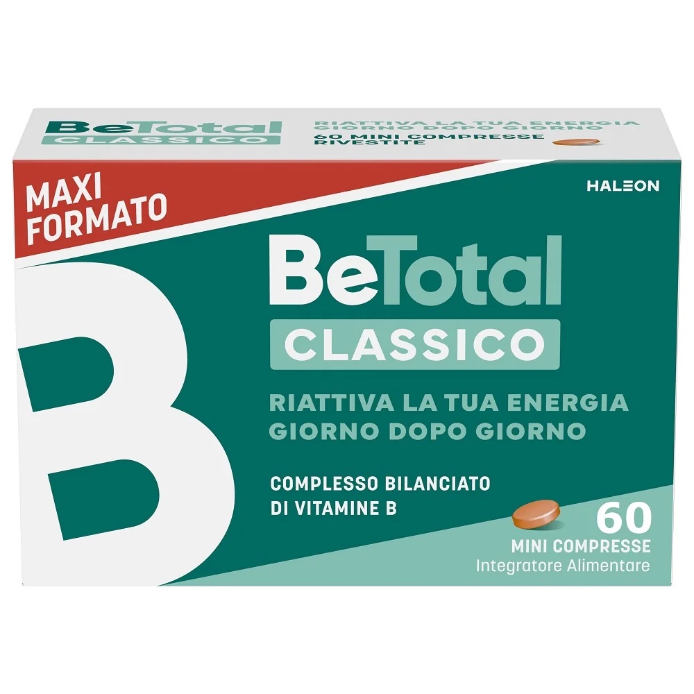BE-TOTAL Complément alimentaire Be-Total Complexe équilibré de vitamines B 60 comprimés Vitamine B, B3 Vitamine B12 Acide folique Énergie pour adultes