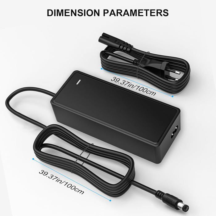 54.6V 2A Electric Scooter Charger, 48V Hoverboard Battery Charger for Electric Scooters and Electric Bikes