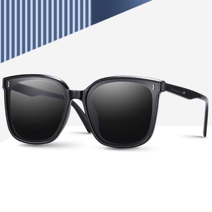 Gafas de sol metálicas SHARPHY para mujer, con la nueva montura grande de color negro, polarizadas para conducir y viajar.