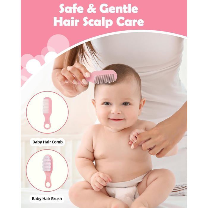 Kit de cuidado para bebés Lictin de 12 piezas, neceser para bebés, kit de cuidado para recién nacidos, libre de BPA para viajes.