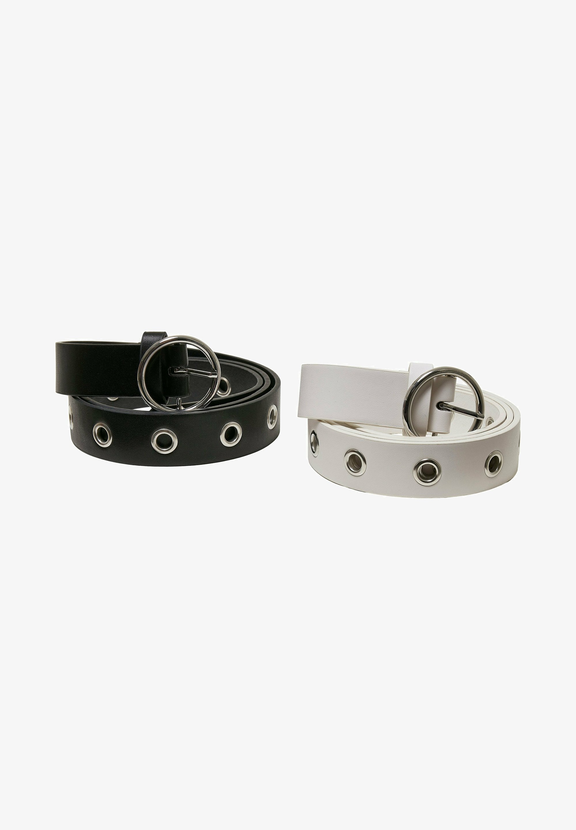 Urban Classics EYELET 2-PACK - Riem - zwart wit