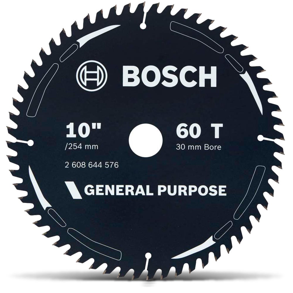 Disco de corte para madeira BOSCH TCT 254 mm com 60 dentes - USO GERAL