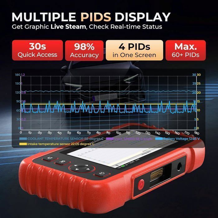 Herramienta de diagnóstico OBD2 LAUNCH CRP129X V2.0 (versión mejorada del CRP129) - Multilingüe - En francés