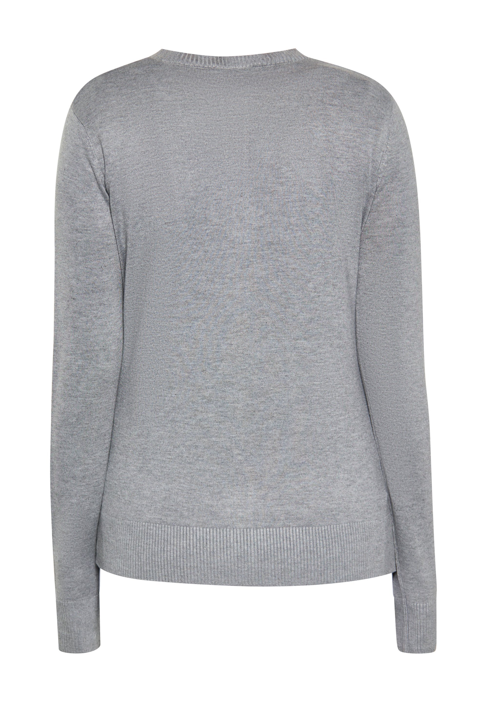 Cardigan usha - grigio melange