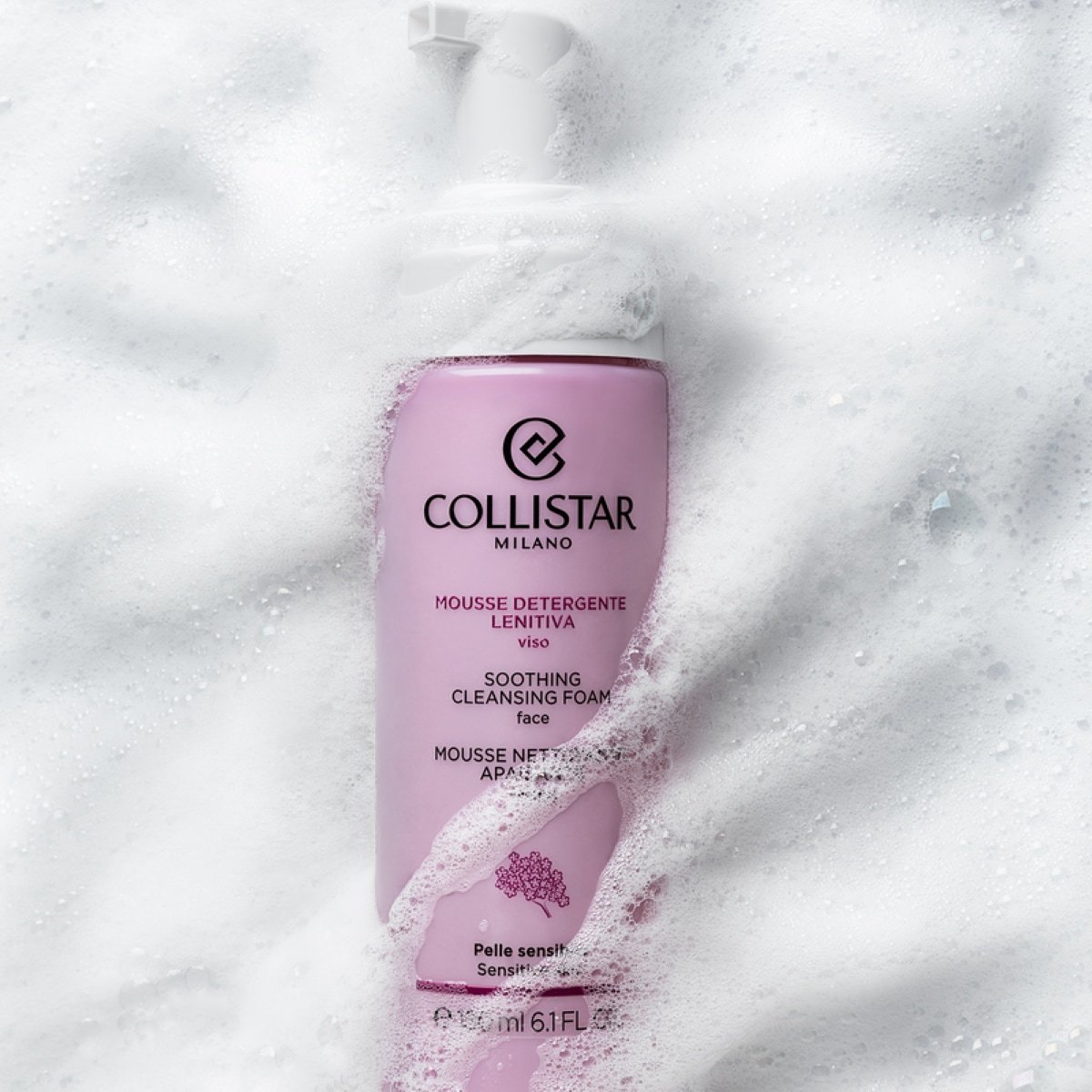 Collistar sejas tīrīšanas putas, nomierinošas tīrīšanas putas – 180 ml