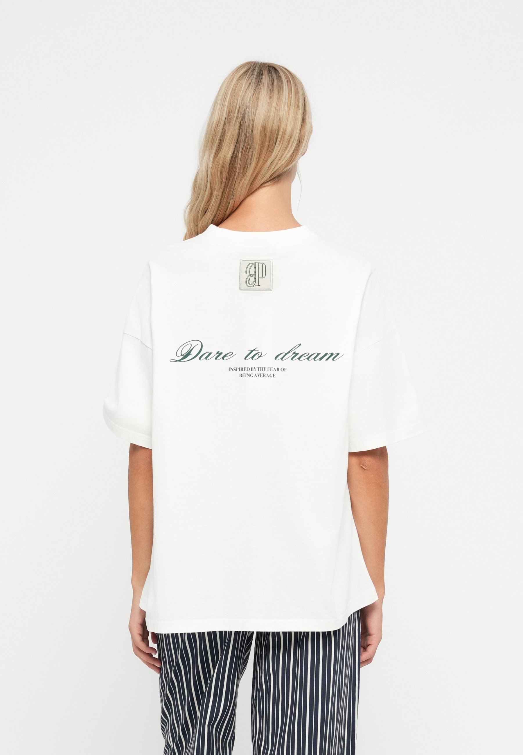 Pegador RESA HEAVY OVERSIZED T-shirt - T-shirt met print - gewassen in warm wit