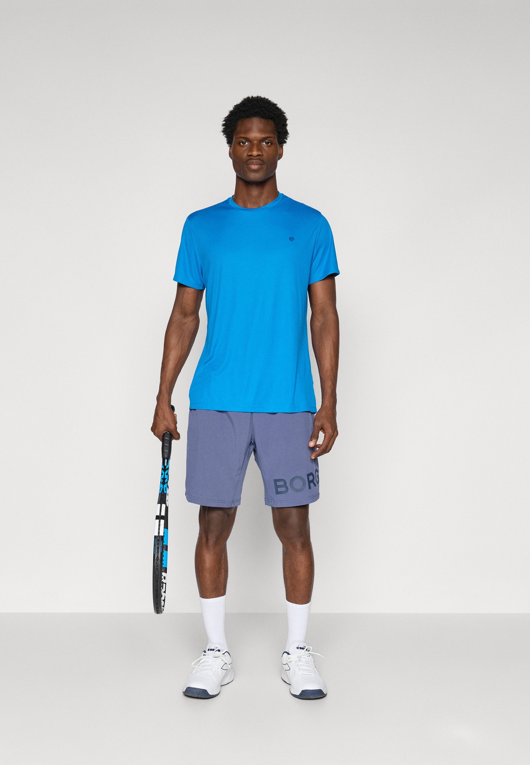 Björn Borg ACE LIGHT - T-shirt stampata - blu elettrico limonata
