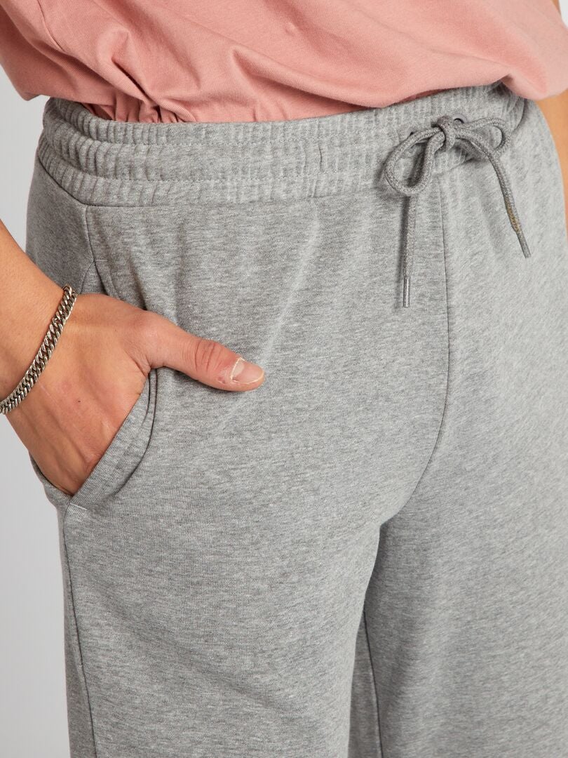 Eenvoudige effen joggingbroek - GRIJS