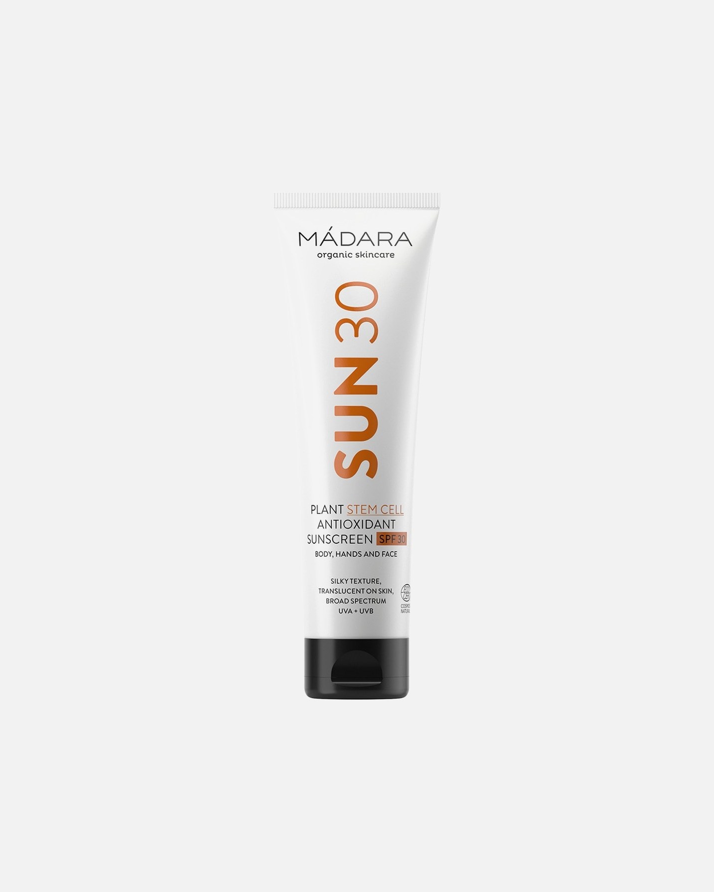 MÁDARA krema za sončenje z rastlinskimi matičnimi celicami, antioksidant, SPF 30 – 100 ml