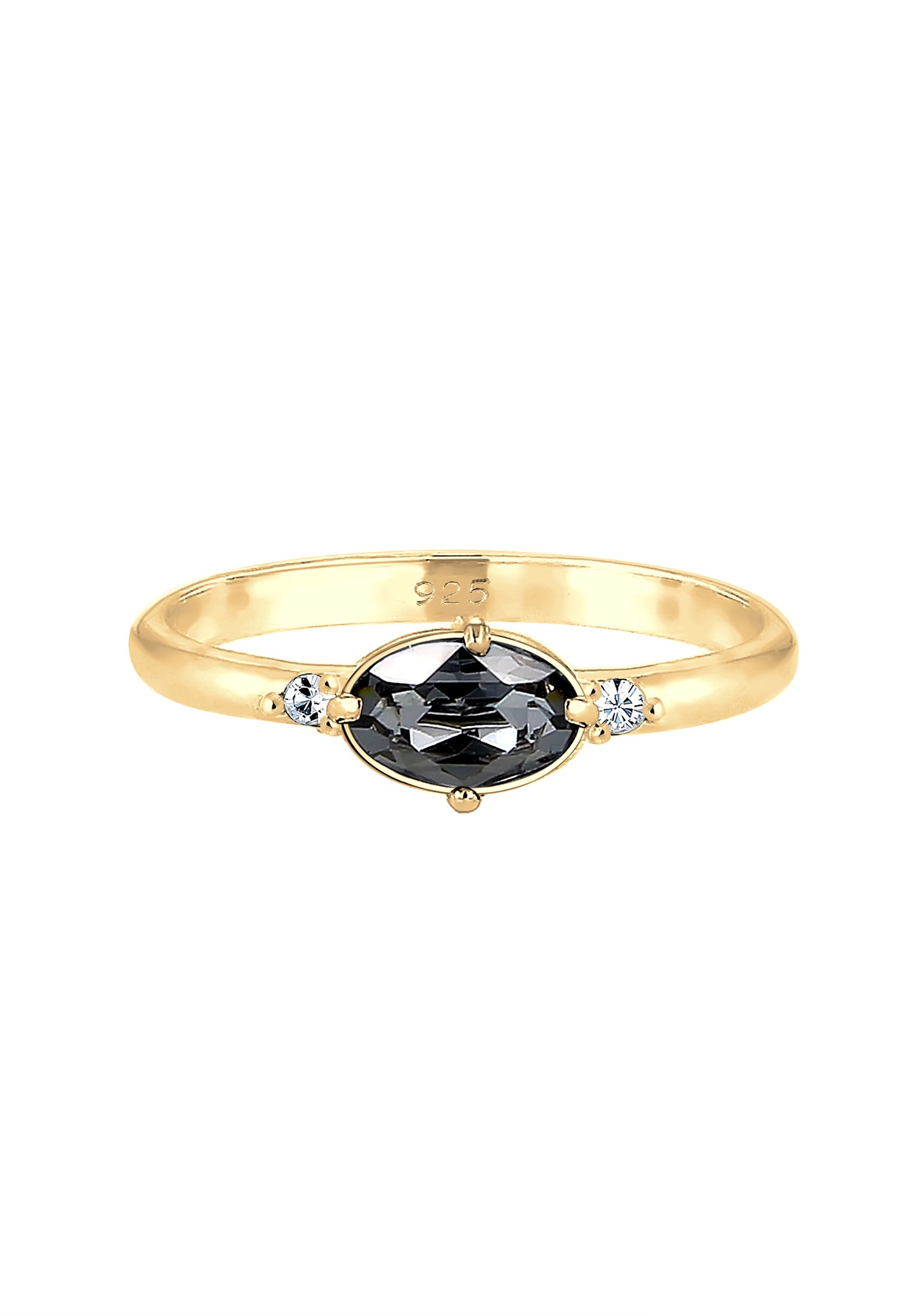 Elli Femmes Simple Elégant avec cristaux en argent sterling 925