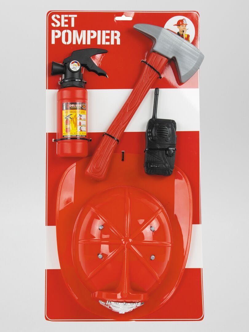 Acessórios para Bombeiro - Fantasia - Vermelho
