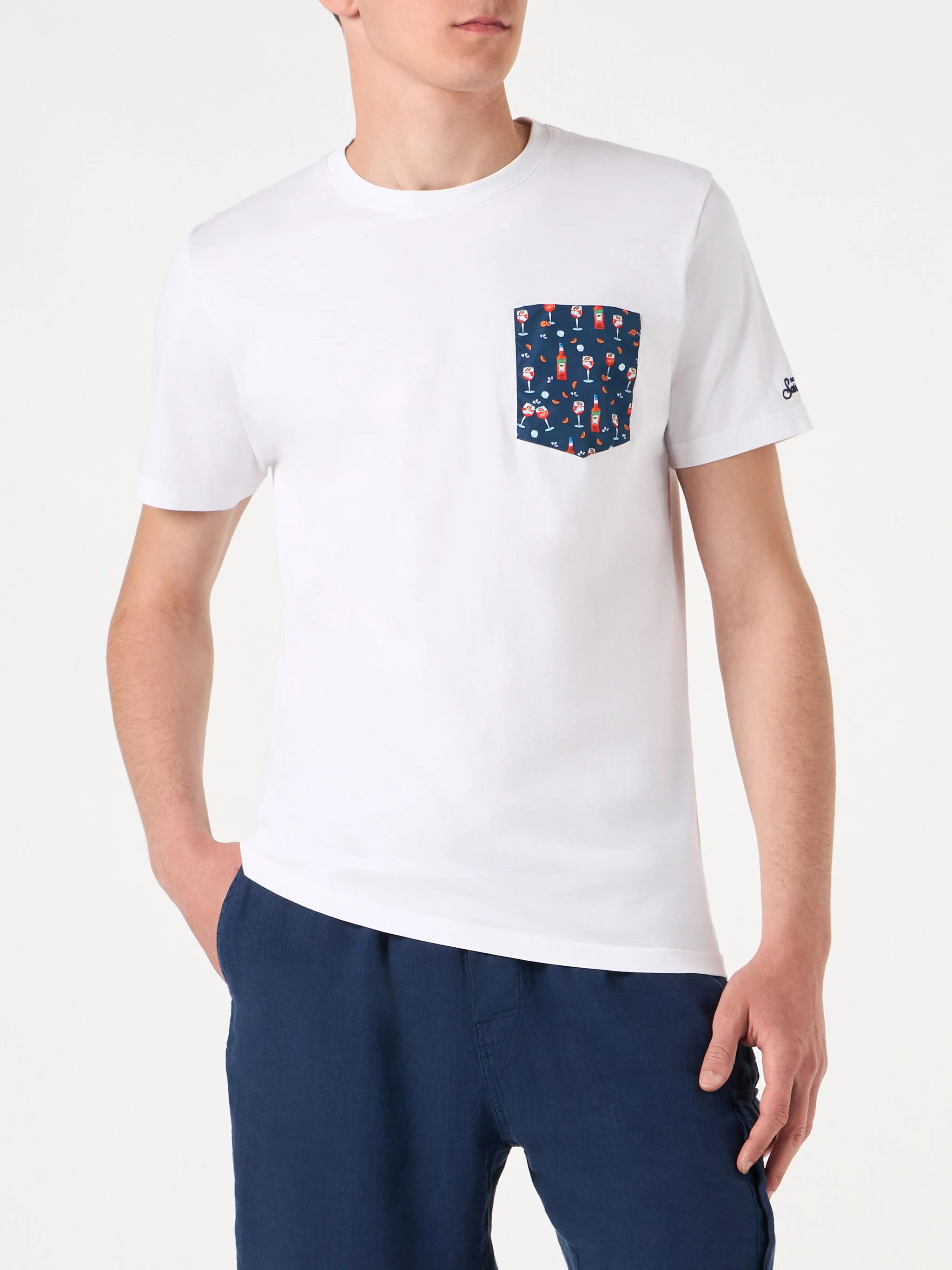T-shirt da uomo in cotone con tashino Spritz | EDIZIONE SPECIALE APERO