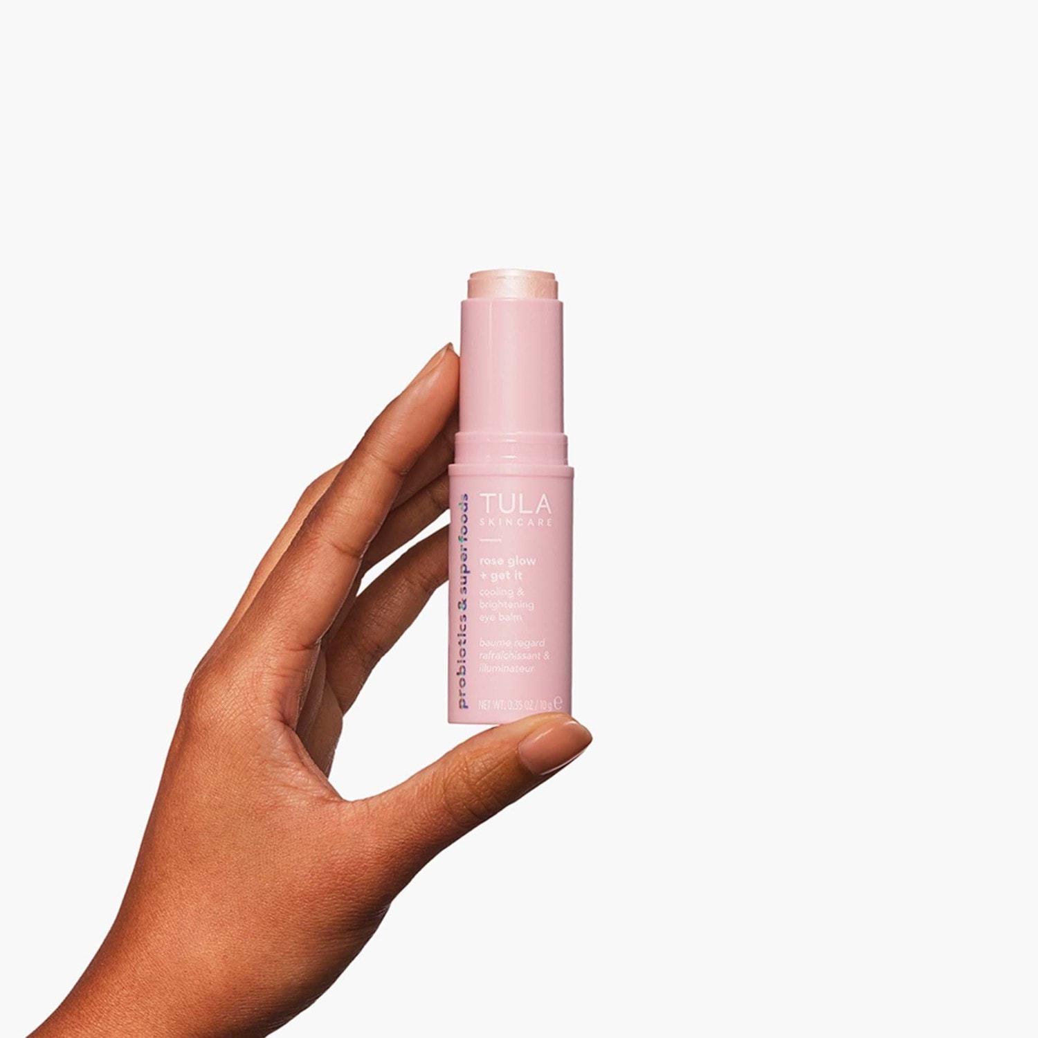 TULA Očný balzam s probiotikami a superpotravinami Rose Glow & Get It - 10 g