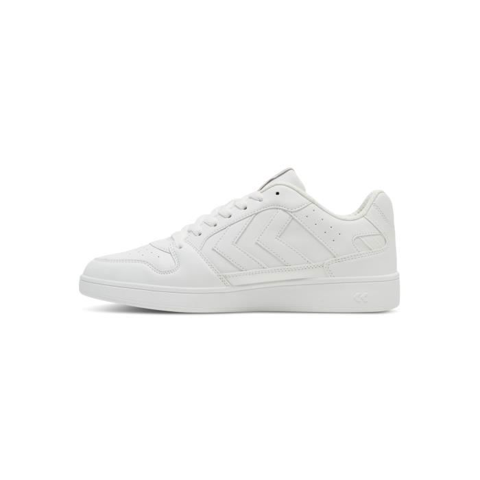 Zapatillas Hummel St. Power Play - Blancas - Para hombre - Sintéticas - Con cordones - Planas