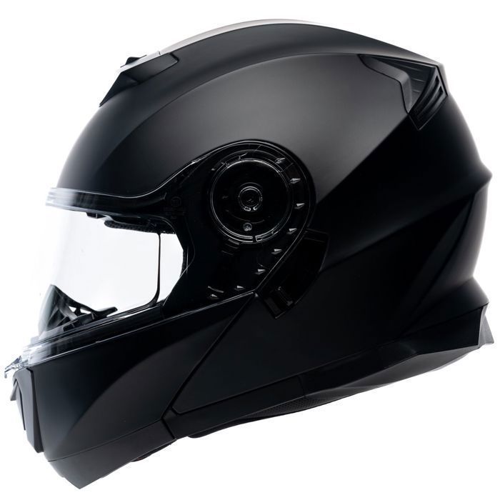 Casco da moto MOTOBLOUZ SOYA EVO con visiera parasole | Omologato ECE 22.06 | Nero opaco | Casco per scooter MOTOBLOUZ