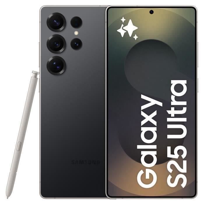 Smartphone SAMSUNG Galaxy S25 Ultra AI de 1 TB, color negro titanio.