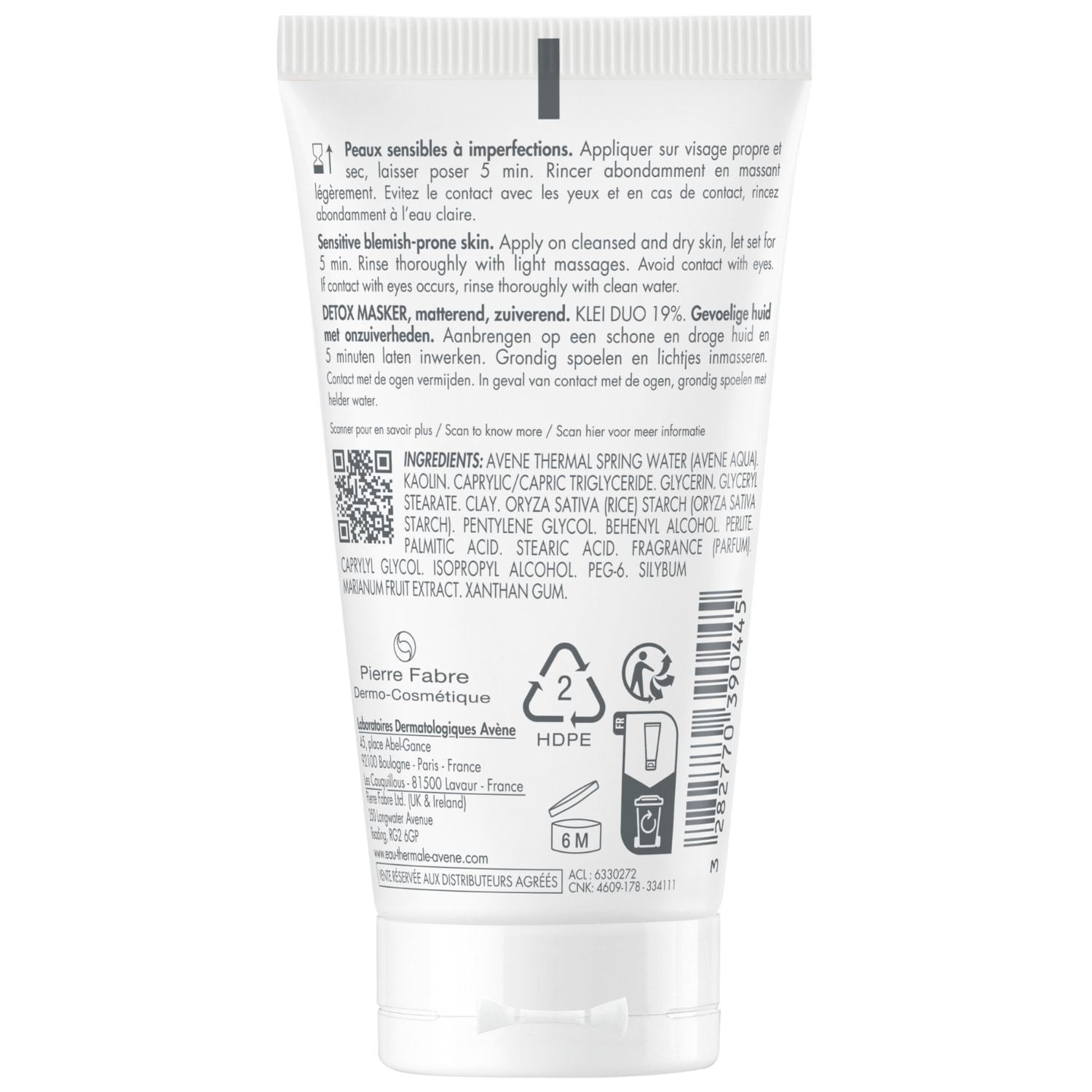 „Avène“ molio kaukė „Cleanance Detox“ – 12 ml