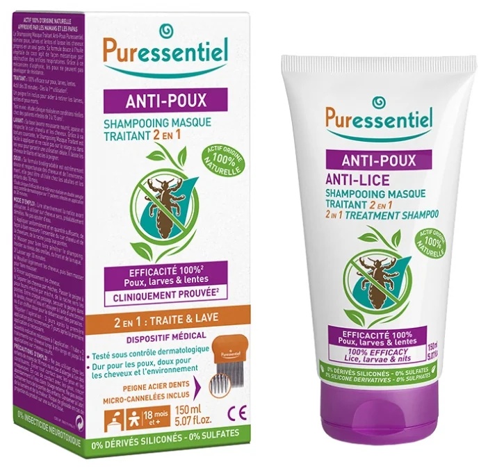PURESSENTIEL Masque Shampooing Puressentiel 150 ml contre les poux