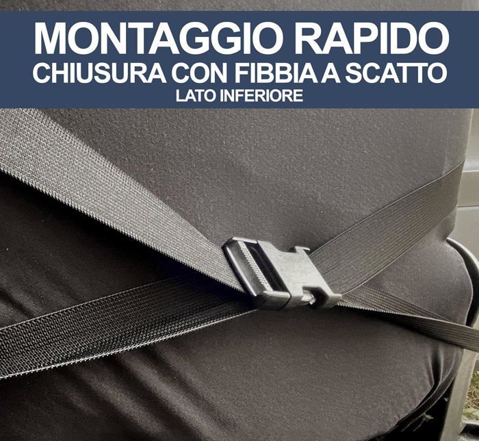 Rebeca Shop - Universal car seat covers, for Smart, front pair, no logo, polycotton, Black/Beige