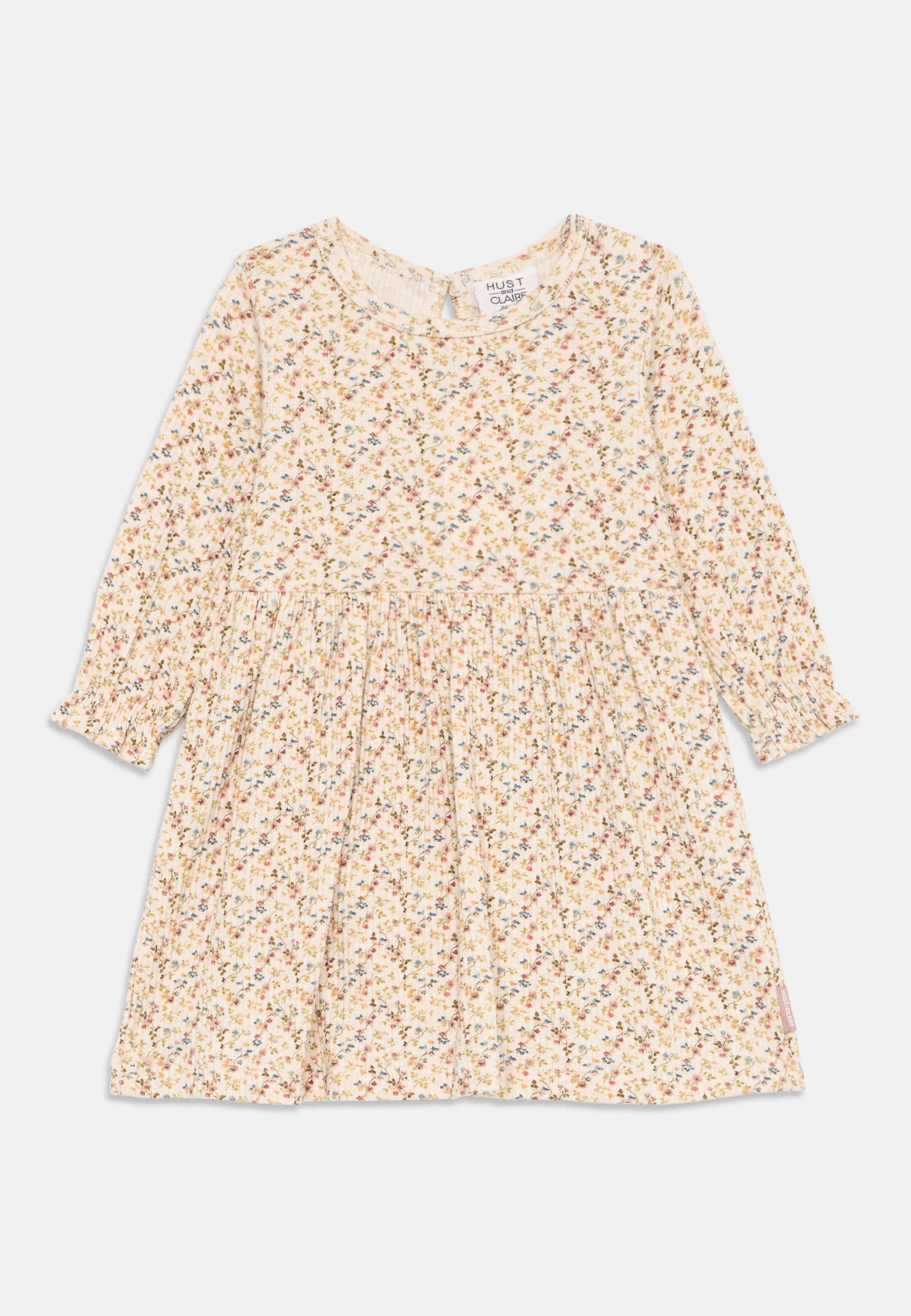 Hust & Claire LITTLE ROSES - Robe de jour - blanc cassé/rose clair