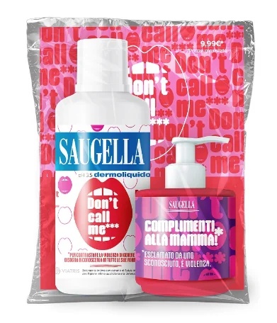 SAUGELLA Saugella Paket „Ruf mich nicht an“*** Dermoliquido Paket Intimreinigungsgel pH 3,5 500 ml + 100 ml gratis