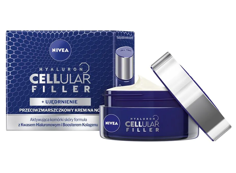 Nivea Hyaluron Cellular Filler Widoczne Ujędrnienie Przeciwzmarszczkowy krem na noc