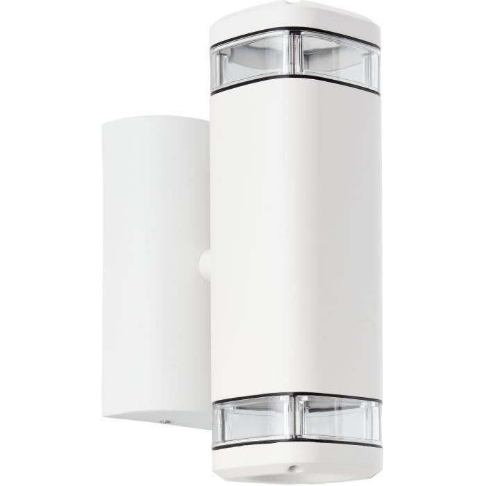 Applique da esterno - BRILLIANT - JANDY - Bianca - Metallo/vetro - GU10 max 2x18W - IP44