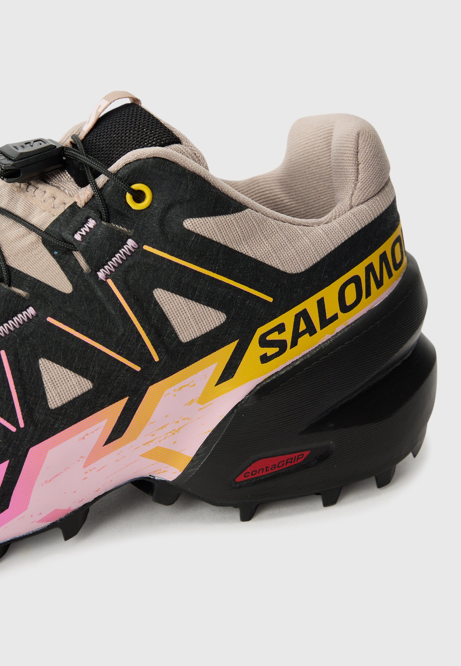 Salomon SPEEDCROSS 6 - Matkajooksujalatsid - eeterlik/must/tsüklamen