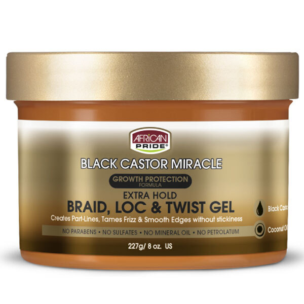 African Pride Black Castor Miracle Braid Loc and Twist -geeli letille