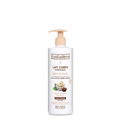 Evoluderm Délice Sheasmør fuktighetsgivende kroppslotion 500 ml 500 ml