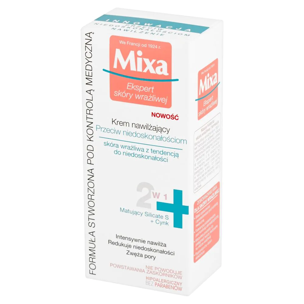 Mixa Krem nawilżający przeciw niedoskonałościom 2w1