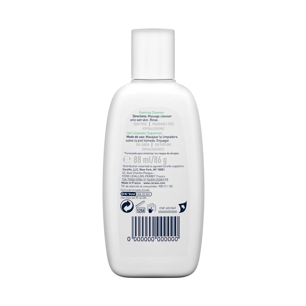 CERAVE CeraVe Gesichtsreinigungsschaum 88 ml Für normale bis fettige Haut