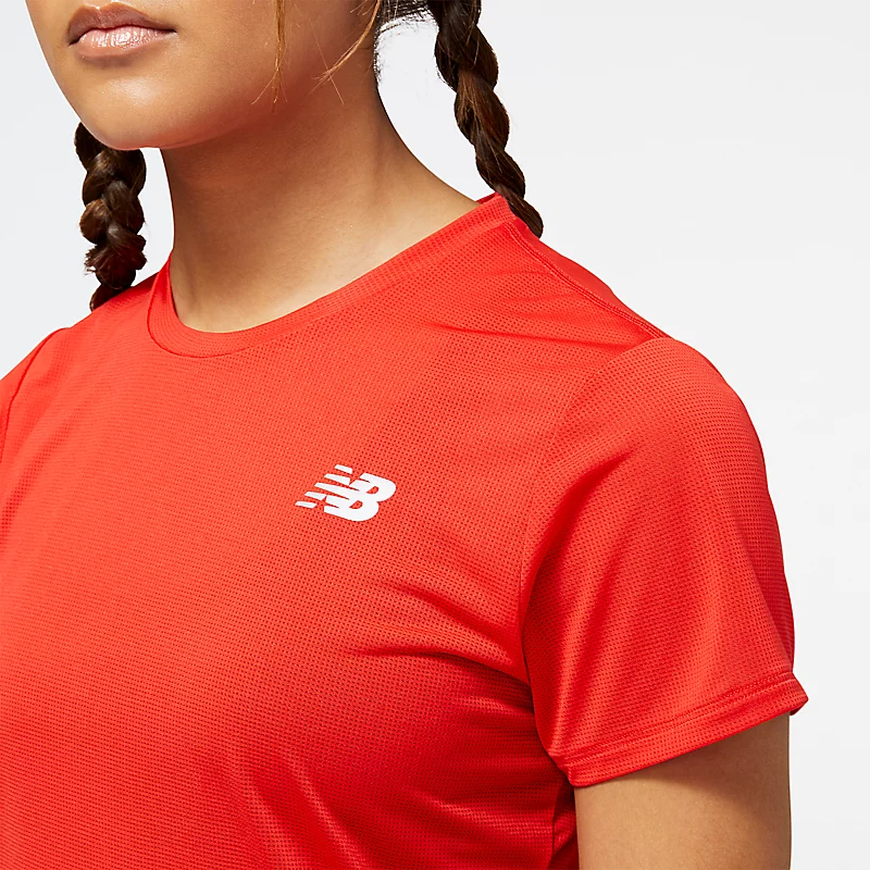 Damesblouse met korte mouwen, Accelerate - TRUE RED