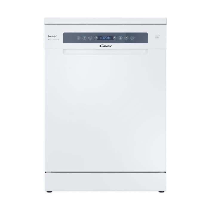 CANDY CF 4C4F0W Rapido Freestanding Dishwasher - 14 Place Settings - Induction - 60cm Wide - 44dB - Connected - White