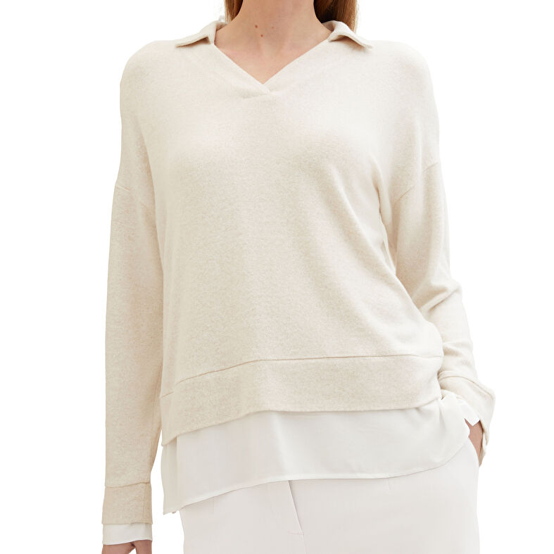 Naisten poolopaita Beige