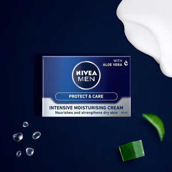 NIVEA Men Protect & Care intensyvus drėkinamasis kremas<br>50ml - Sausai odai