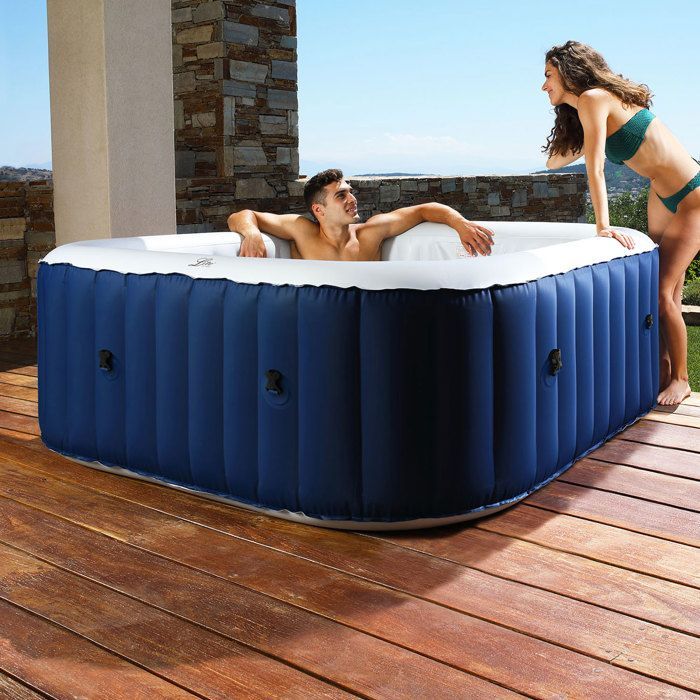 Vasca idromassaggio gonfiabile quadrata LITE da 185 cm - 6 persone